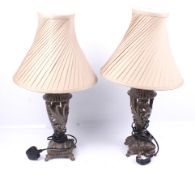 A pair of Tri-Ever Ltd table lamps.