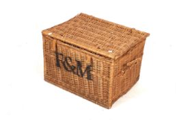 An F&M wicker basket.
