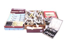 An assortment of flatware.