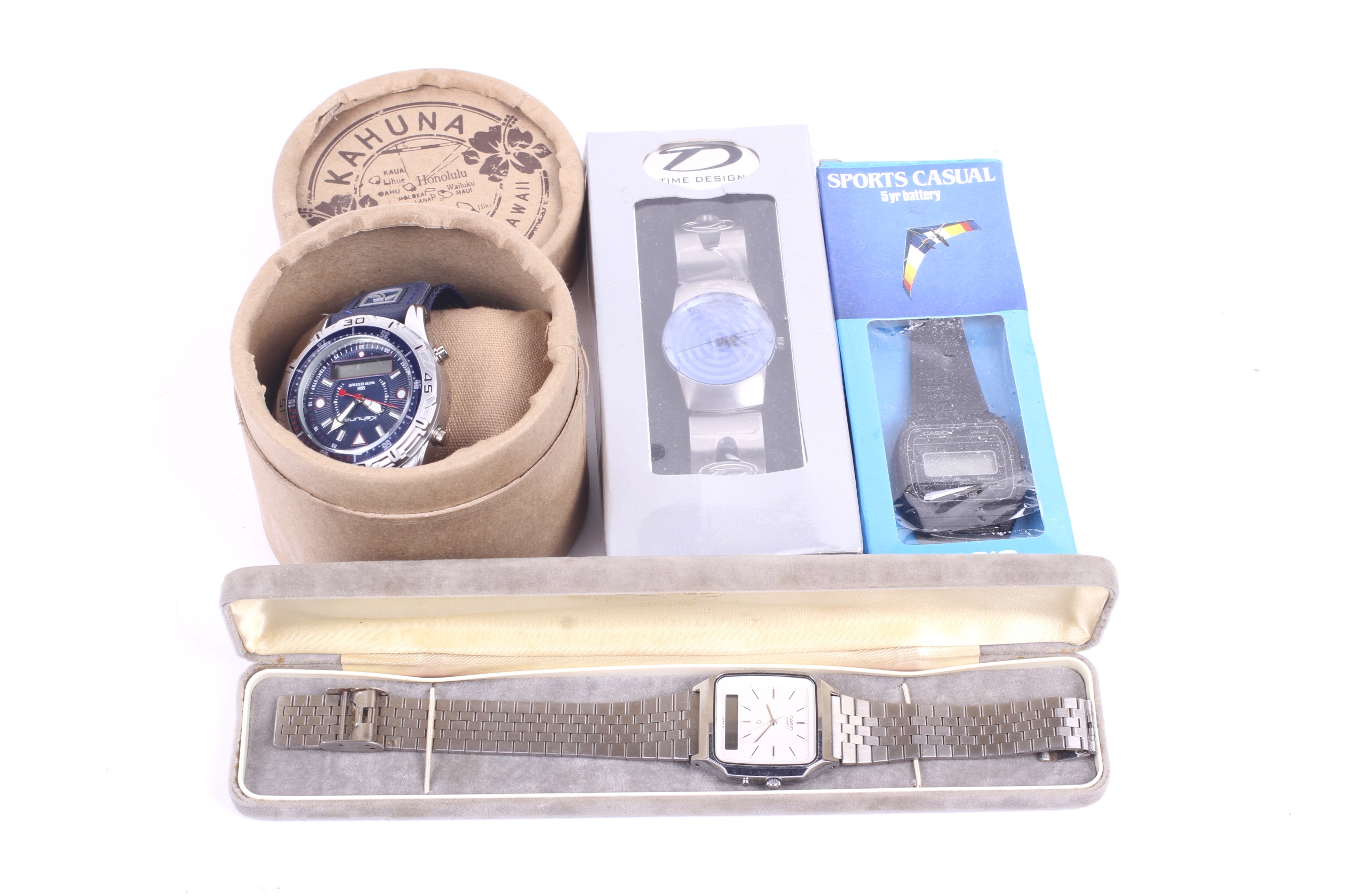 Four gentlemens wrist watches.