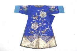 A Chinese child's blue changpao robe.