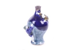 A small Japanese Sumida Gawa vase by Ishiguro Koko.