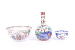 Two Chinese bowls and a vase.