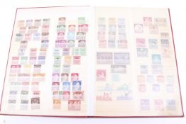 A collection of worldwide stamps.