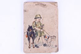 A mid-20th century Japanese scrap album of WWII Japanese photographs.