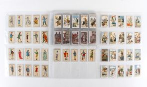A collection of 1930s cigarette card sets.