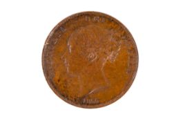 1855 Queen Victoria Penny coin