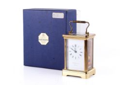 A circa 1984 Garrard & Co. Ltd. five glass carriage clock.