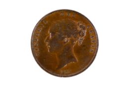 1853 Queen Victoria Penny coin