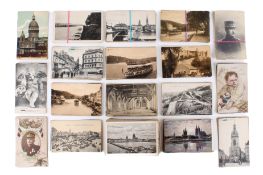 A collection of 1918-1919 postcards.