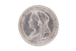 1897 LXI Queen Victoria Crown coin.