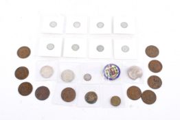 A mixed collection of British coins.