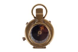 A Short & Mason 1915 military compass in leather holdall.