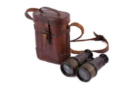 A pair of WWI French military binoculars made by Lemaire, Paris.