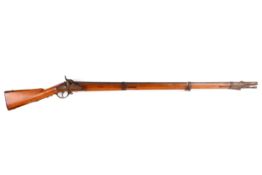 An Austrian Laurenz muzzle loading rifle. No visible serial number, circa 1860, .