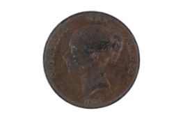 1854 Queen Victoria Penny coin