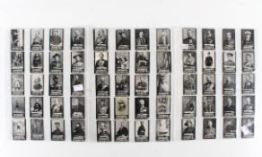 A set of Ogdens Tab Leading Generals of the War cigarette cards. Circa 1901, qty 75 cards.