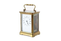 An Edwardian Brass carriage clock.