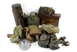 A collection of military items.