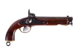 An Enfield English Lancer pistol. No visible serial number, circa 1860, .