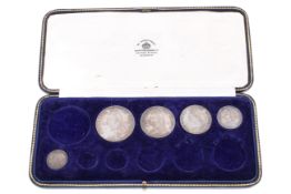 A small collection of Victorian coins.