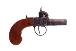 A Gough and Doulton single shot pocket pistol. No visible serial number, circa 1860, .
