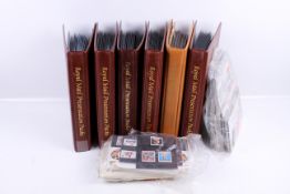 A collection of Great Britain presentation packs in six Royal Mail albums.