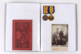 Two WWI medals and ephemera for CN Kitchen, 5th Dorset Rifles, Somerset Yeomanry.