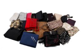 An assortment of vintage and later women's evening bags and clutch bags.