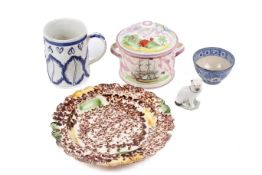 Five assorted China items.