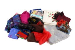 A collection of vintage scarves.