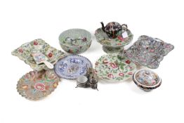 An assortment of 20th century ceramics.