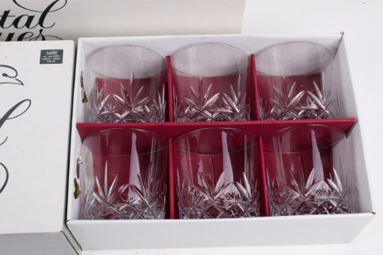 Five sets of French Cristal d'Arques Boutique drinking glasses. - Image 2 of 4