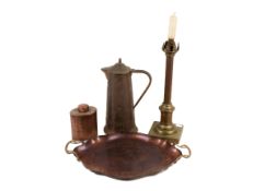 An assortment of metalware.