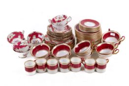 A Wedgwood 'Ulander' tea and coffee set plus another. Including seven coffee cans and saucers, etc.