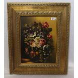 Gemälde ÖL/LW 'Blumenstillleben', signiert Fracassi, gerahmt, incl. Rahmen 58 cm x 50 cm