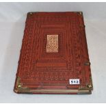 Bibel, sehr schöne Repro einer Bibel von 1630, Goldschnitt und geprägter Ledereinband,