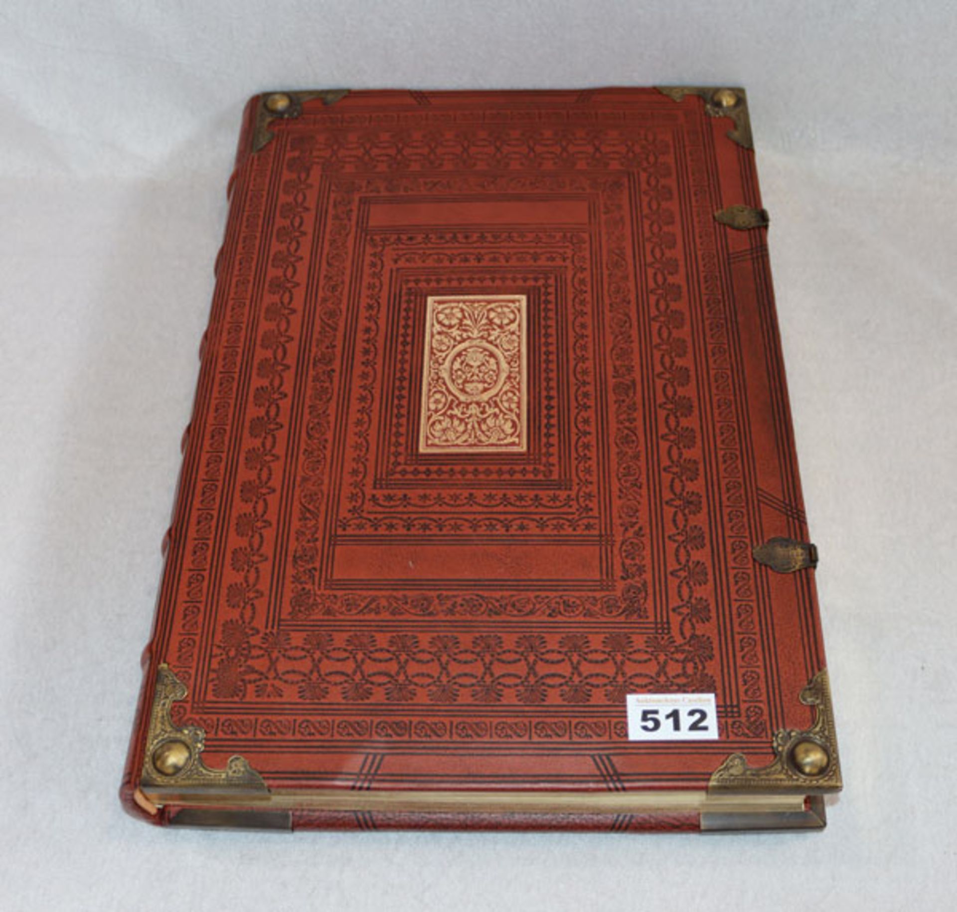 Bibel, sehr schöne Repro einer Bibel von 1630, Goldschnitt und geprägter Ledereinband,