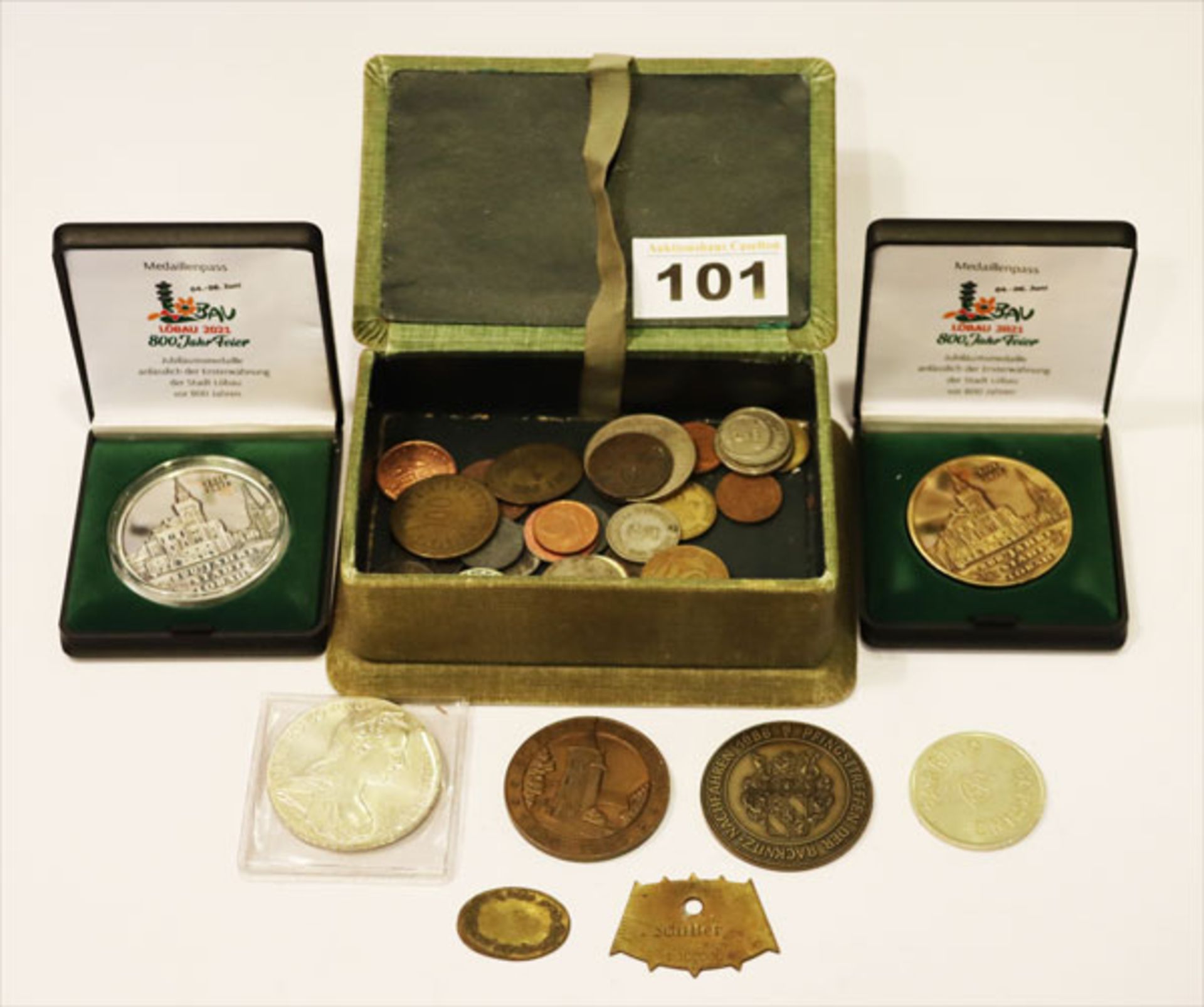 Konvolut von diversen Münzen und Medaillen