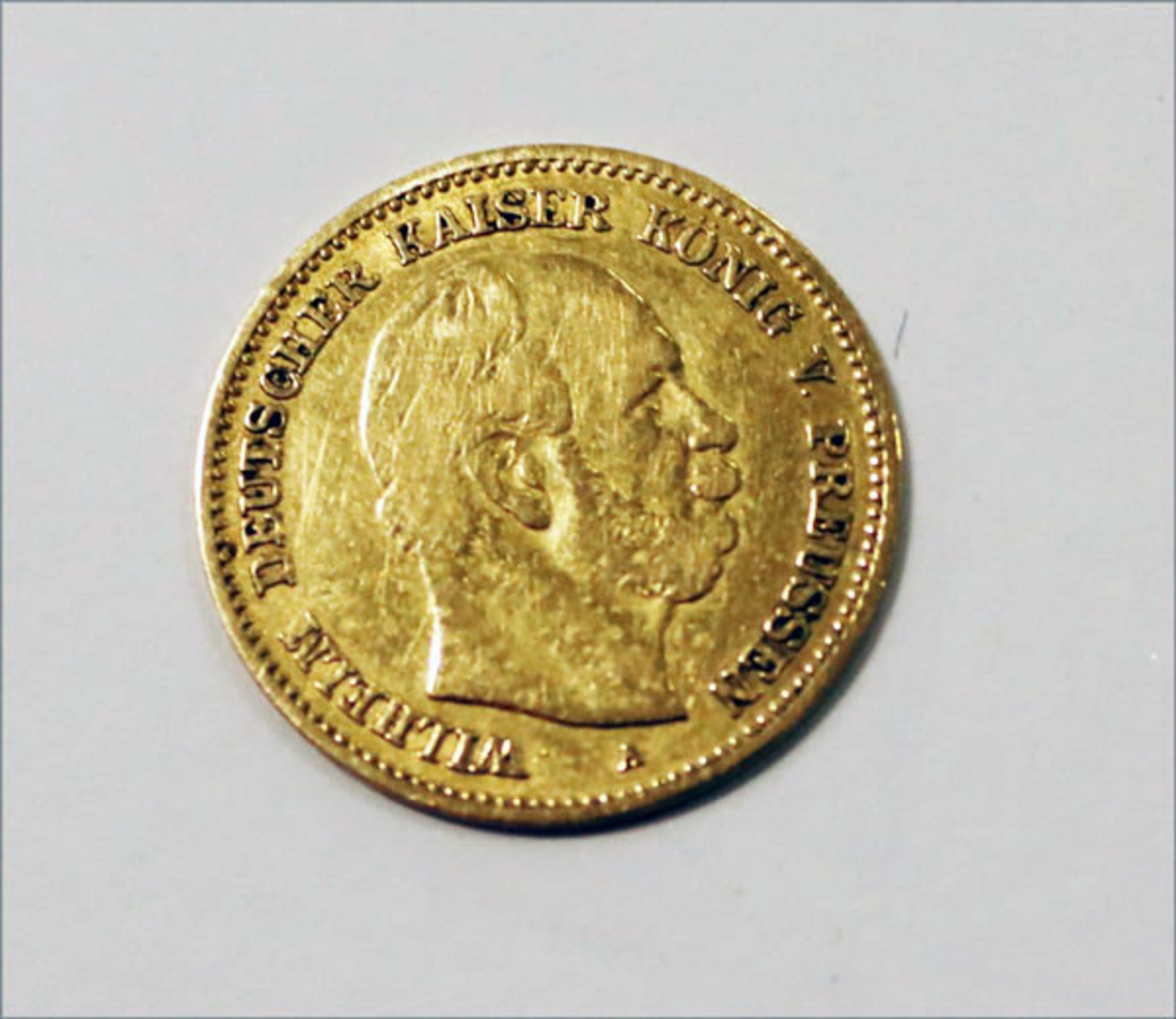 5 Mark Goldmünze, Wilhelm Deutscher Kaiser König von Preussen, 1877, s/ss