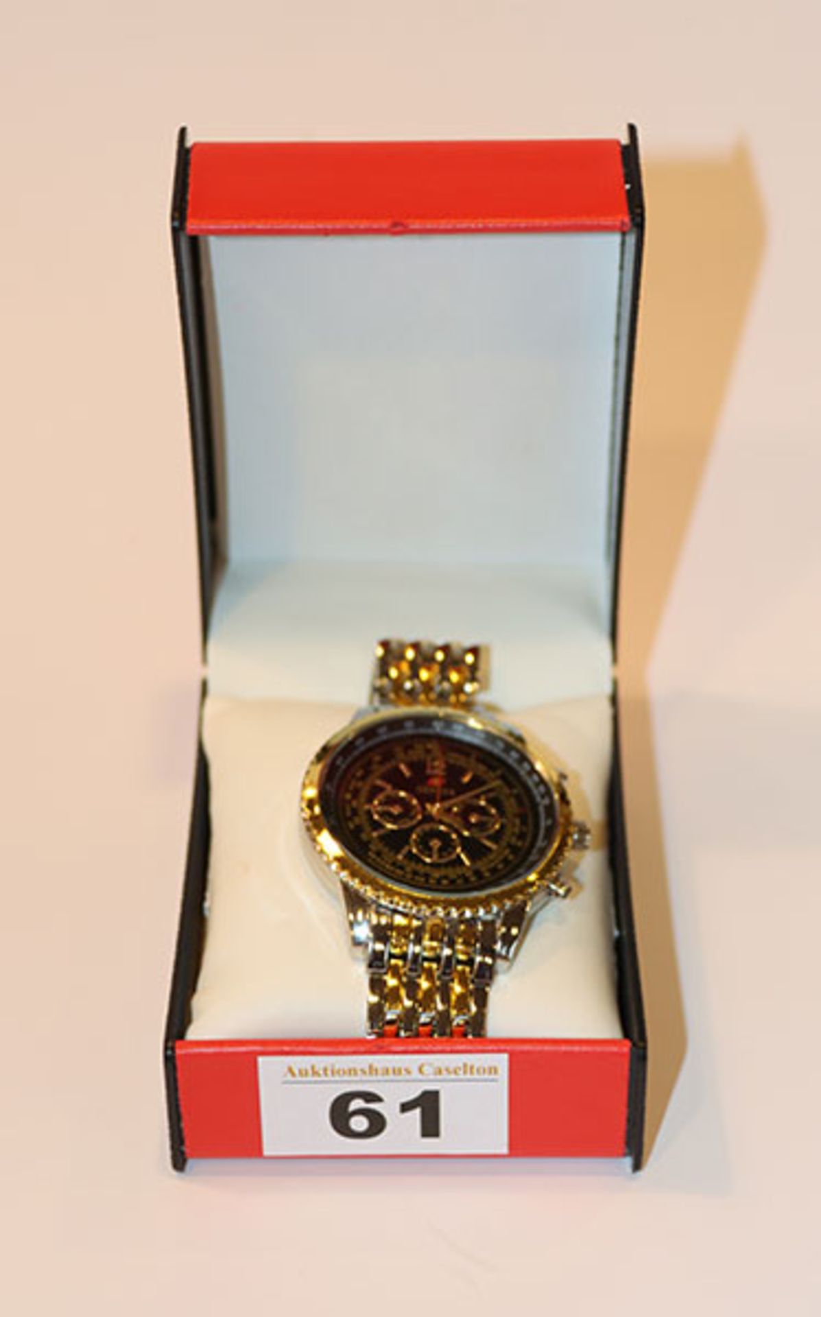 Geneva Herren Armbanduhr, neue Batterie, wenig getragen, in Originaletui