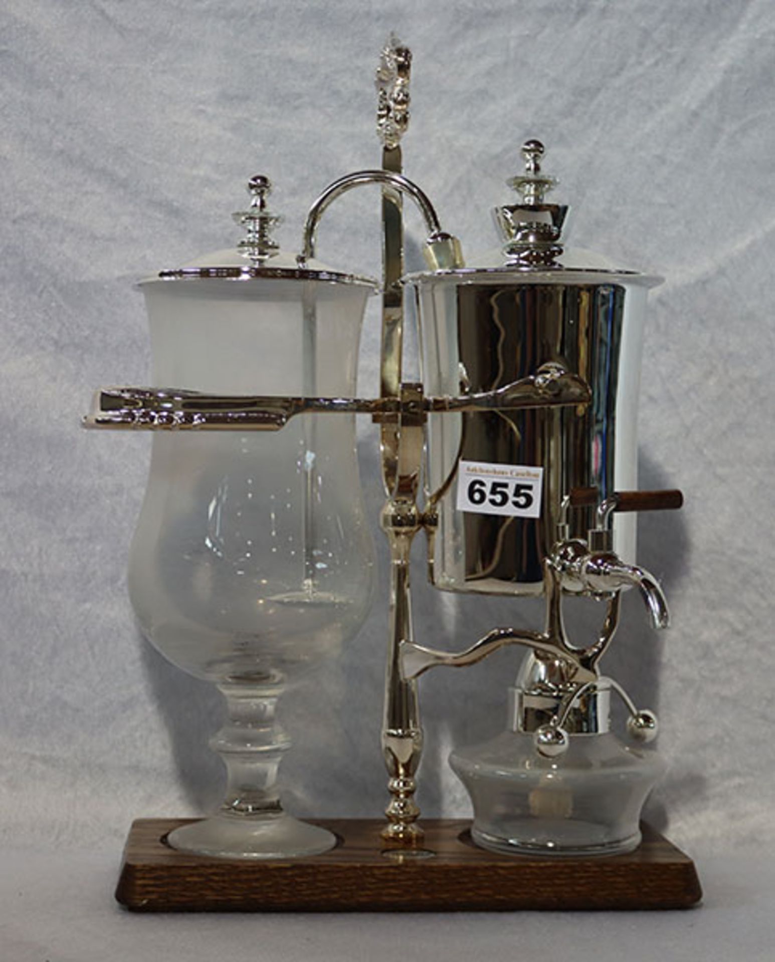 Royal Kaffee-Zubereiter, Replik von 1850, mit Gebrauchsanweisung