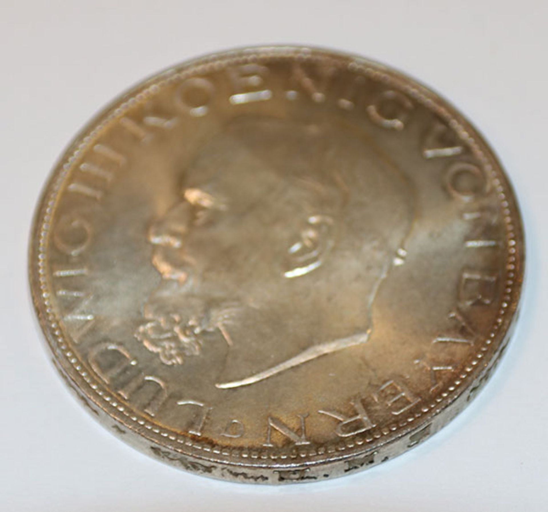 Fünf Reichsmark, Silber, Ludwig III. König von Bayern, vz/st, 1914