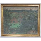 Gemälde ÖL/LW 'Landschafts-Szenerie mit Bauernhof', signiert Kalckreuth d. J., gerahmt, incl. Rahmen
