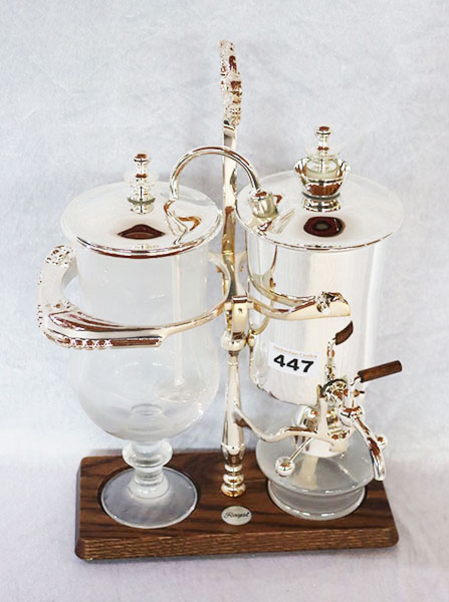 Royal Kaffee-Zubereiter, Replik von 1850, mit Gebrauchsanweisung