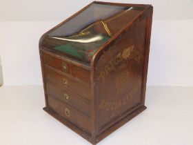 A 1920's Patchquick Garage cabinet made for Woodgate Bros., Tiverton, together with a Patchquick