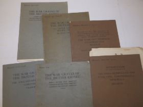 Six WWI Casualty Roll volumes by Imperial War Graves Commission.