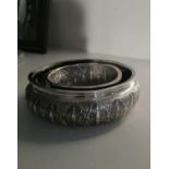 An Eastern white metal bowl, 5" diameter.