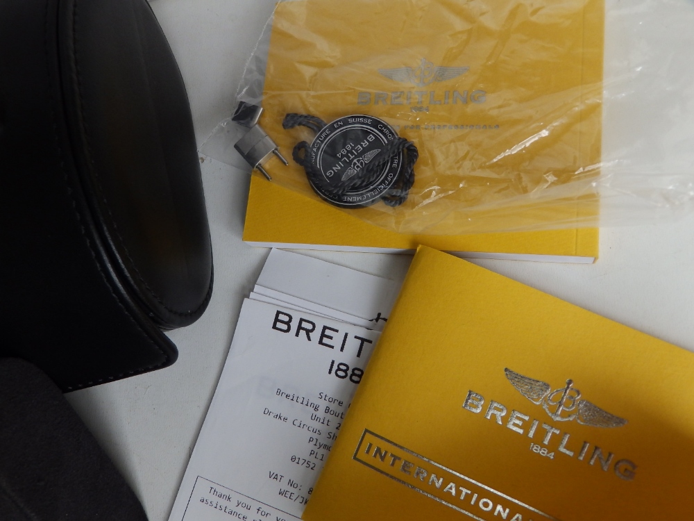 A boxed gent's stainless steel Breitling Colt Chronograph II bracelet wrist watch, the black dial - Image 3 of 9