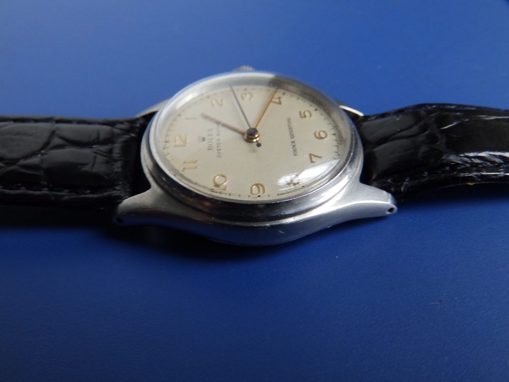 A boxed gent's stainless steel Rolex Oyster Royal wrist watch, manual wind, centre seconds, case - Image 5 of 7